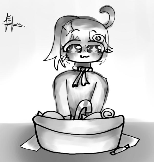 10 candy for Lucy! lazy art btw
