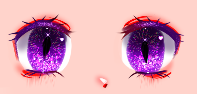 gorgeous purple eyes