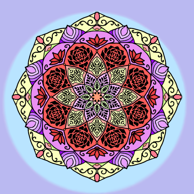Flower of flowers mandala