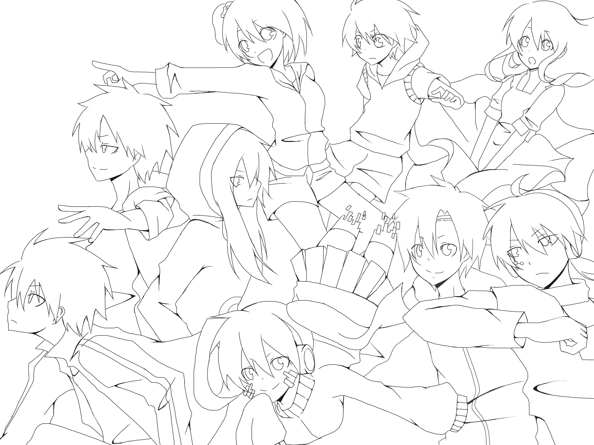 メカクシティアクターズ 線画 Ibispaint