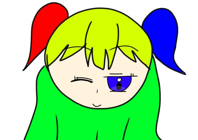 カラフルポップな女の子