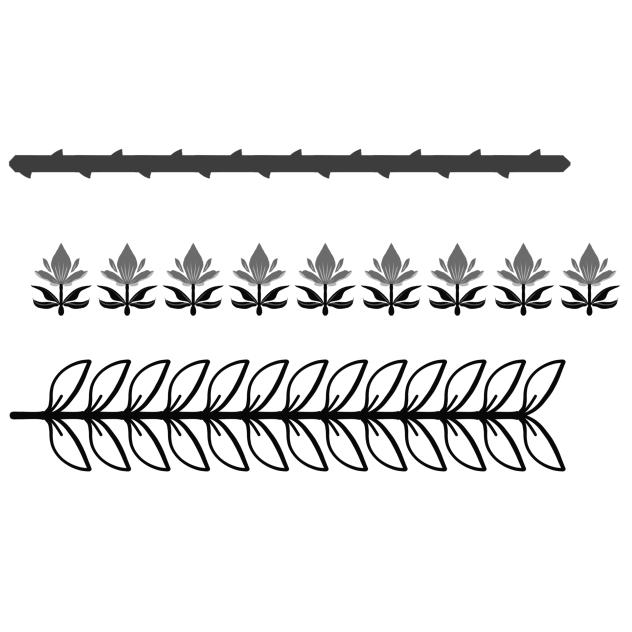 IBM4632 Plants Ornaments or laces8