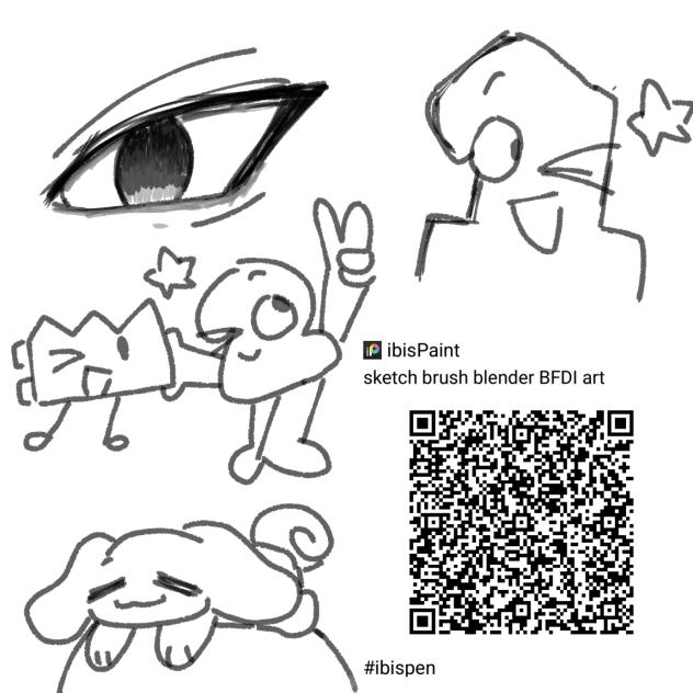 sketch brush blender BFDI art