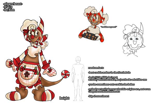 Gingerbeast (Christmas Oc)