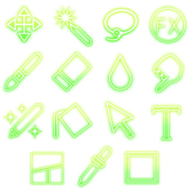 Ibis Paint tools neon signs 5a