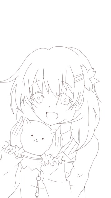 ココアちゃん 線画