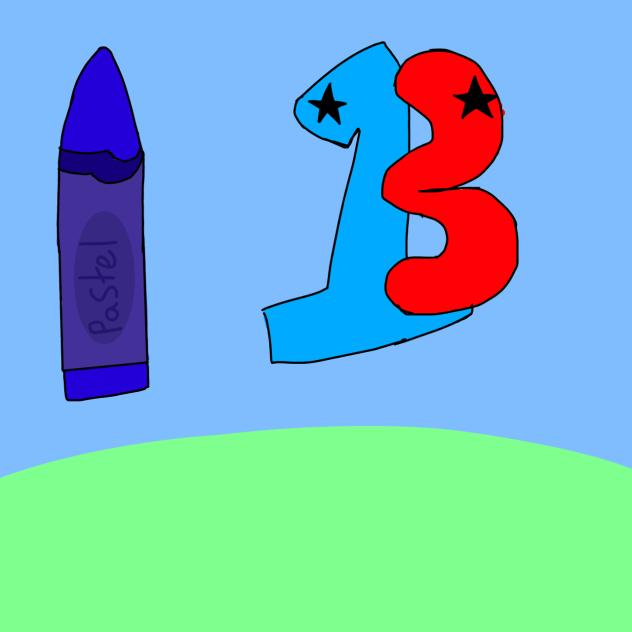Oil pastel and 13’s assets (daytime)
