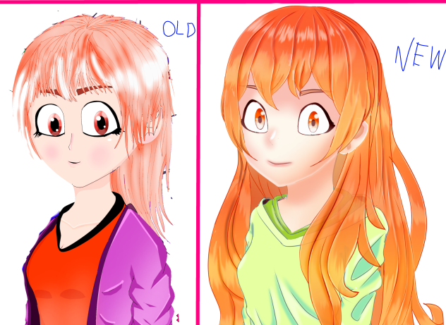 old and new comparation