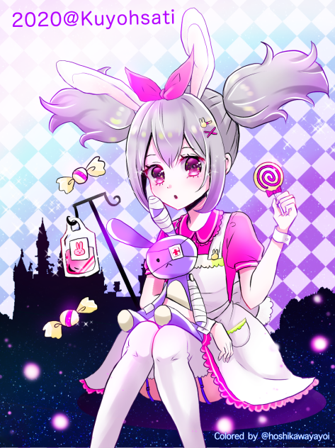 ゆめうさワンダーランド(塗りました)