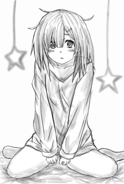 インドアな女の子。
