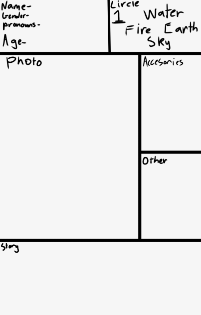 Character sheet for comic! READ DESC. !