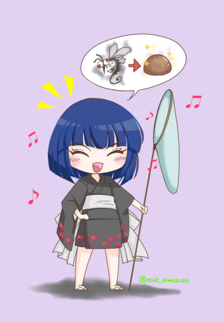 小さいよどみさん（不幸虫取り準備）