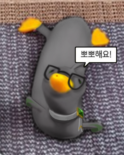🌿오리 짤 제작과정2 - ibisPaint