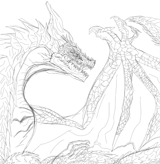 本気で描いたドラゴン！