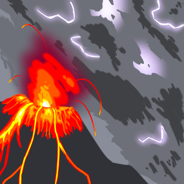 Storm and Lava - ibisPaint