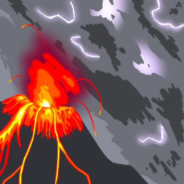 Storm and Lava - ibisPaint
