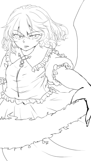 レミリア 線画