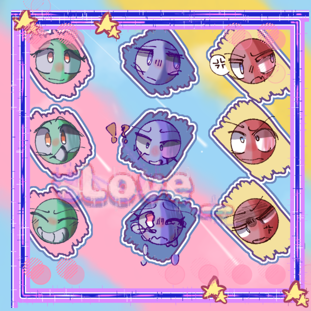 Some facial expressions I made •U•