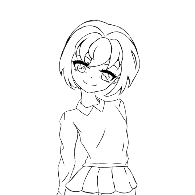 attempt on drawing anime