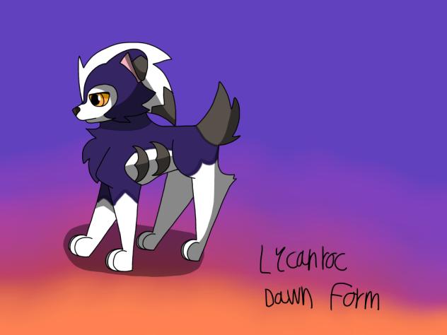 Lycanroc Dawn Form, fakemon