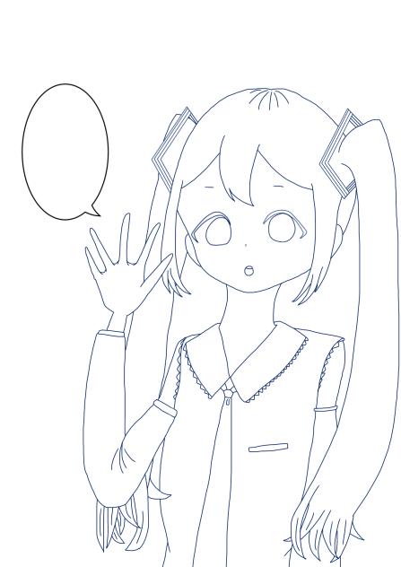 ミク#線画