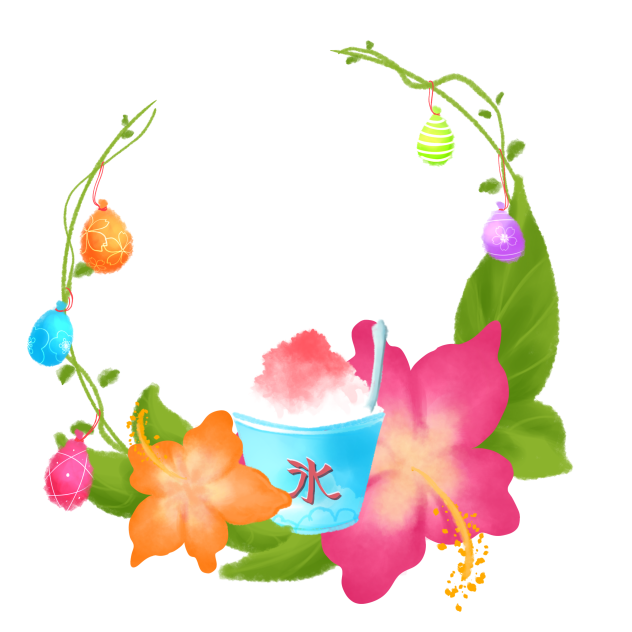 Summer Festival Circular Frame 02