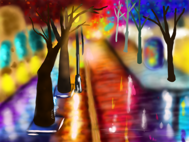 Street of the old town - ibisPaint