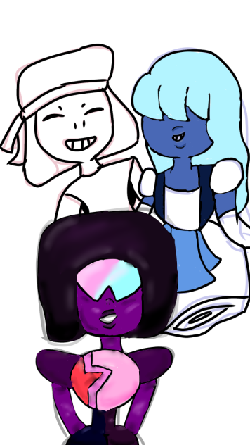 Garnet Ruby and Sapphire (Not Done) - ibisPaint