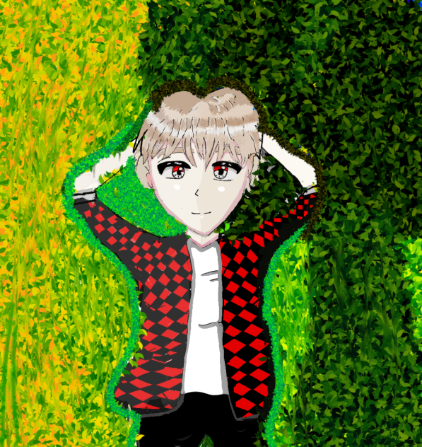 sleeping in grass(ibis paint x) ibisPaint