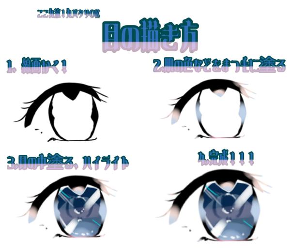 丸パクリOK！意外と簡単な目の描き方！