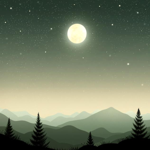 Moonlit sky