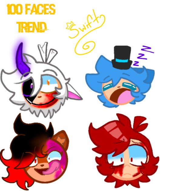 100 Faces trend