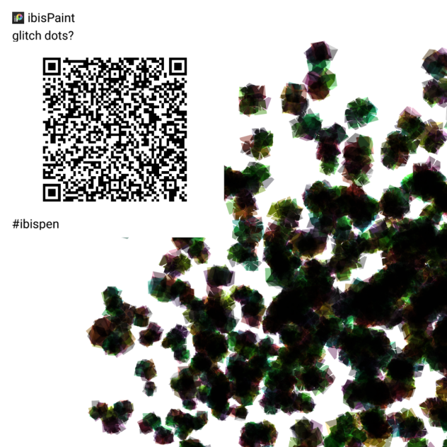 random glitch dot brush