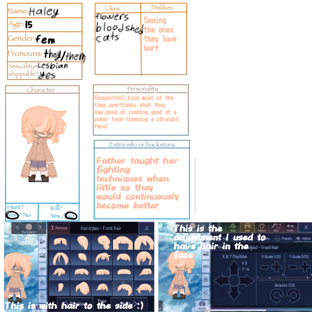 Character sheet UwU