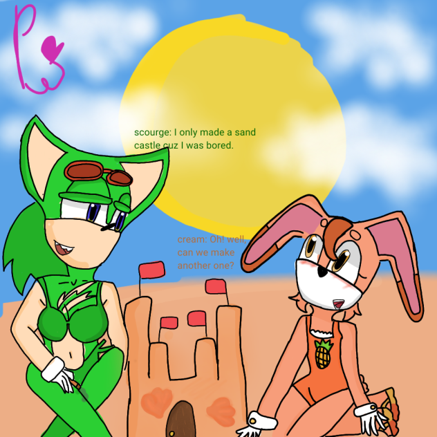 scourge & cream at the beach