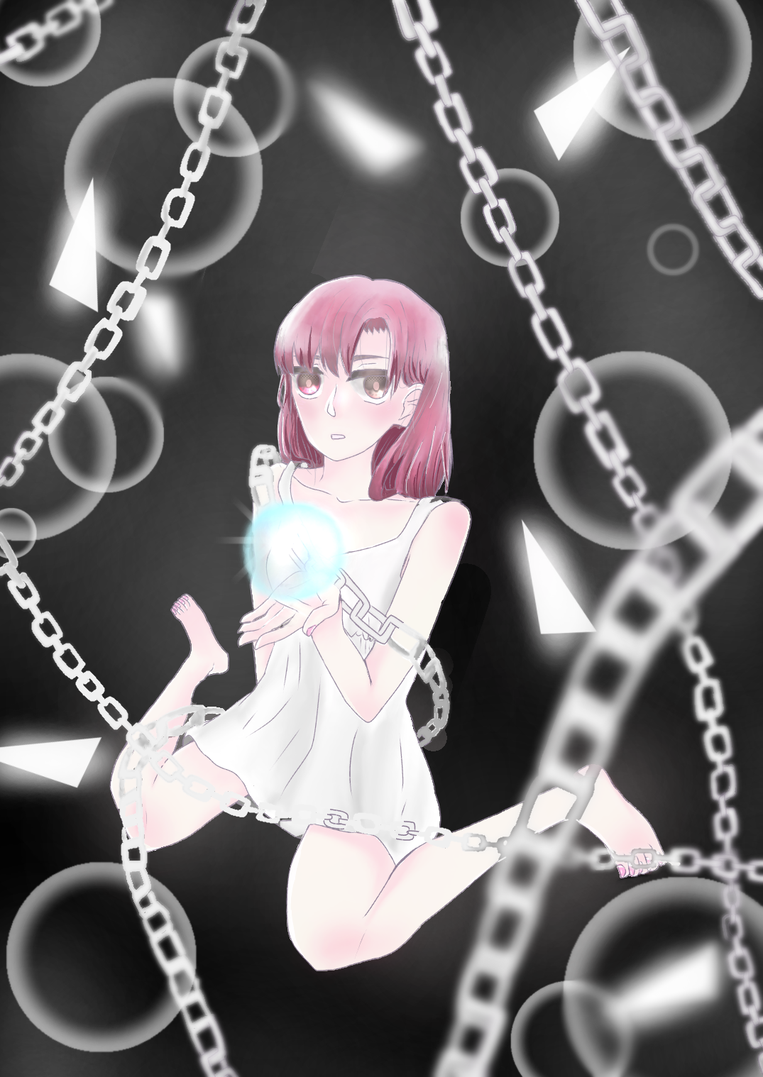 鎖に繋がれた少女 ibisPaint