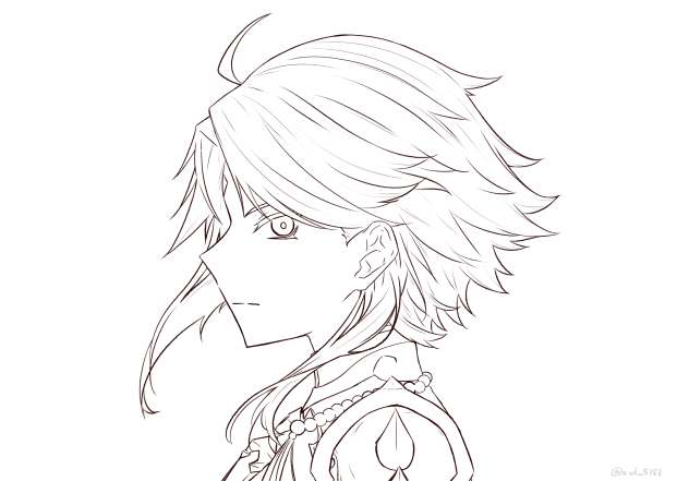 魈くん（線画）