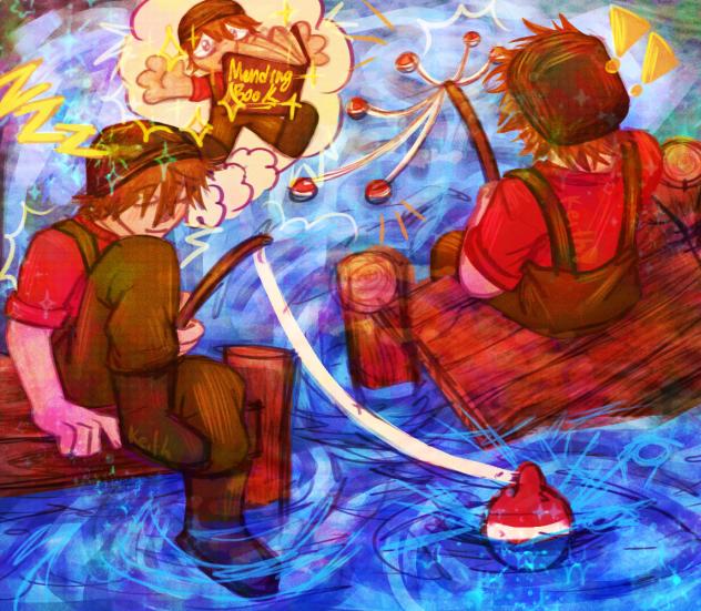 Grian gone fishing