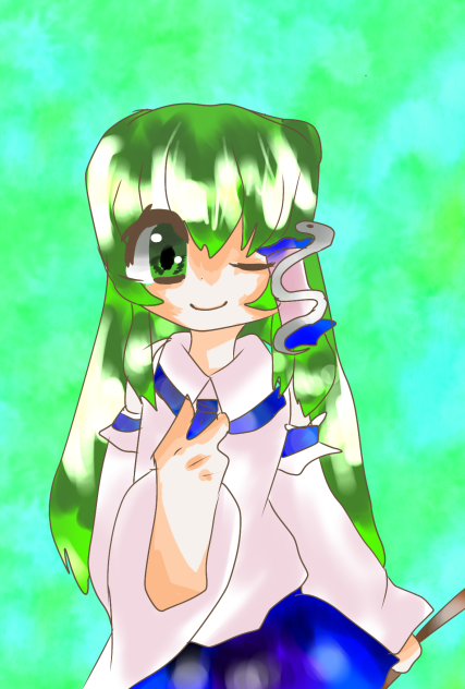東風谷早苗　まるむきゅうさんリクエスト