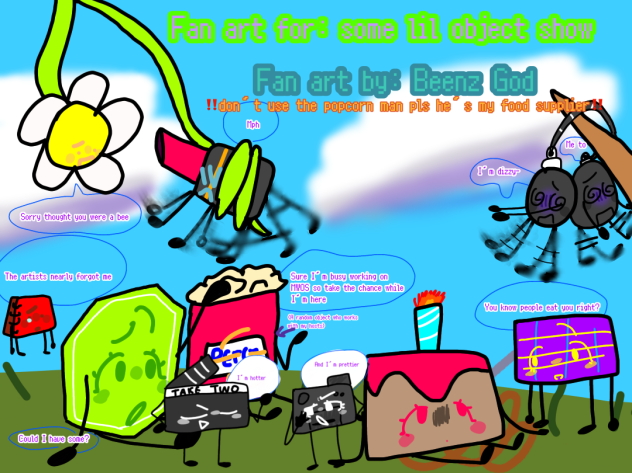Fan art for some lil object show I think - ibisPaint