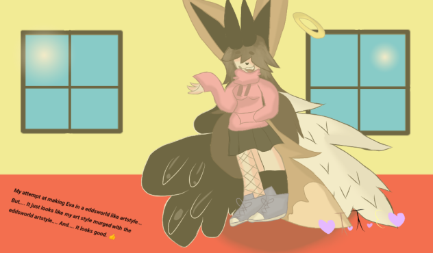 Eva in a Eddsworld like style