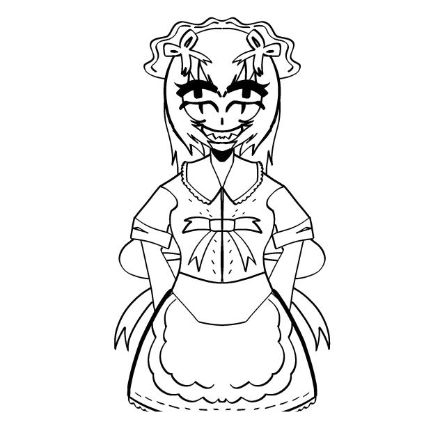 NEW OC LINE ART MWEHEHEH