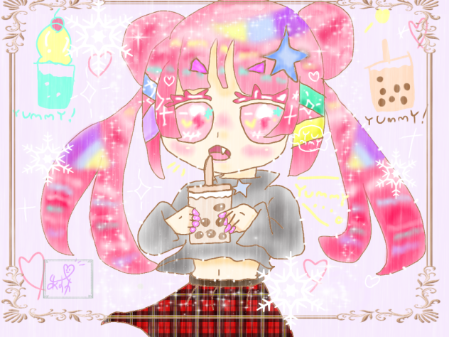 ぱすてるちゃん🌈×タピオカ☕✨