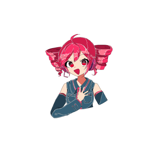 縁取りペン重音テト