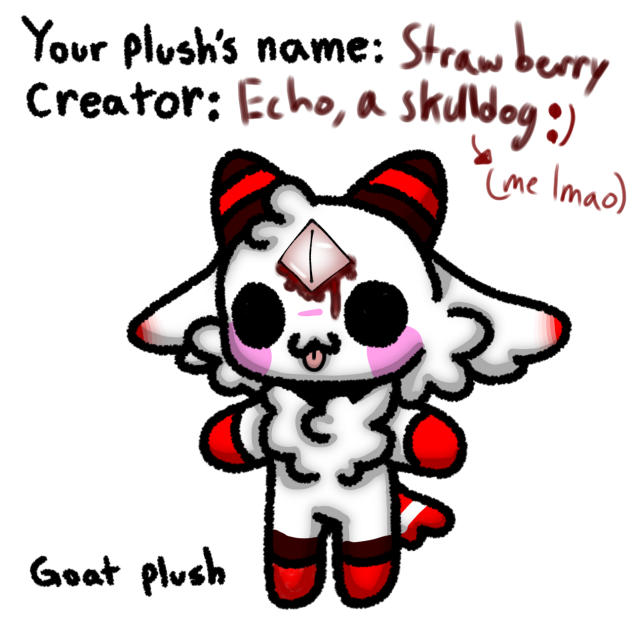 My goat plushie!