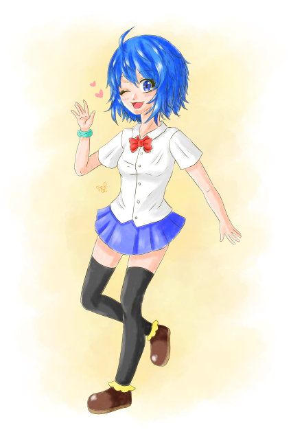 いいニーハイの日に描いたオリキャラ