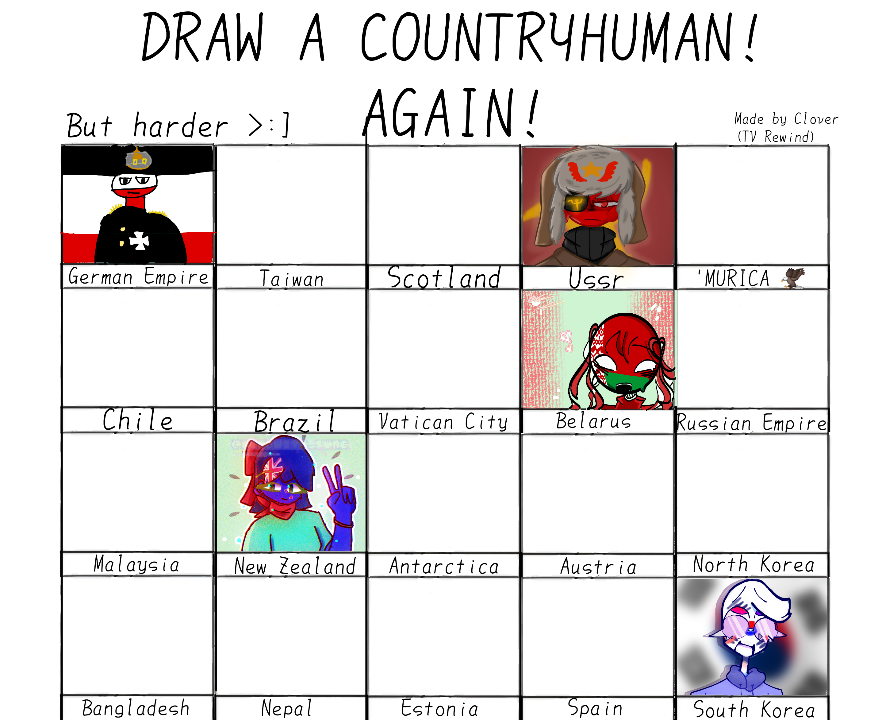Draw a Countryhuman Again! - ibisPaint