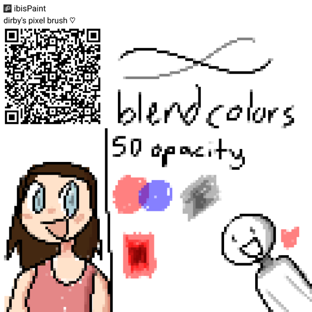 pixel brush qr code
