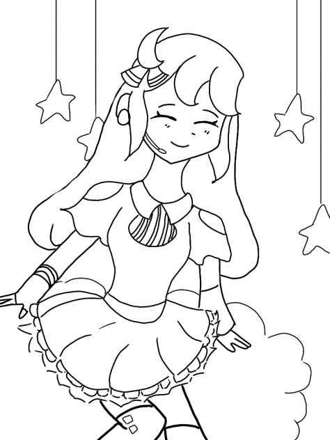 《 On a cloud coloring page! ☁️ 》