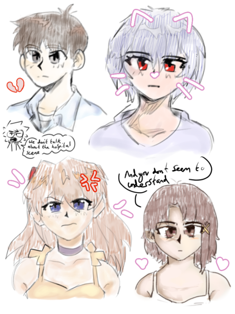 Neon Genesis Evangalion sketches - ibisPaint